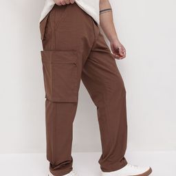 The Roadster Life Co. Men Mid-Rise Pure Cotton Relaxed Fit Cargos-image-60