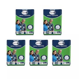KareIn Classic Unisex XL Adult Diapers 50-65 inch, Pack of 5-image-29