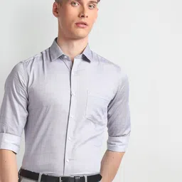 Arrow Checked Slim Fit Formal Cotton Shirt-image-56