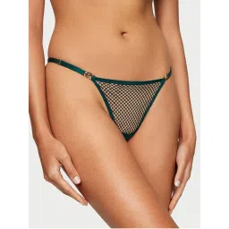 victoria's secret intimates Victoria's Secret Very Sexy Fishnet Adjustable V-String Panty - Green-picture-22