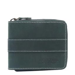 Teakwood Leathers Green Casual Leather Bi-Fold Wallet for Men-image-35