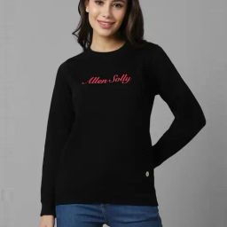 Allen Solly Black Printed Sweatshirt-image-28