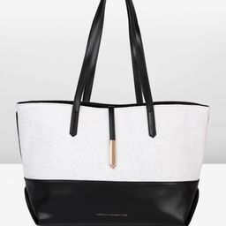 French Connection Colourblocked Oversized Structured Shoulder Bag-image-1