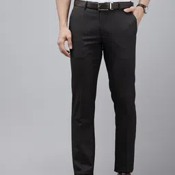 Arrow Men Textured Hudson Tailored Fit Formal Trousers-picture-43