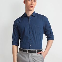 Arrow Slim Fit Cotton Formal Shirt-image-73