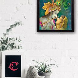 eCraftIndia Multicoloured Radha Krishna UV Wall Art-48
