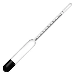 RELIGLAS 250 ml Shot Weighted Paper Scale Specific Gravity Hydrometer In 100 Degree Range, 12.150.-18