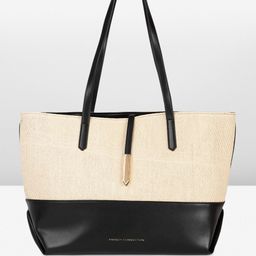 French Connection Colourblocked Oversized Structured Shoulder Bag-9