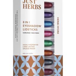JUST HERBS 8 In 1 Eye Shadow Lidsticks Herbi-Wore - Pack of 8-2