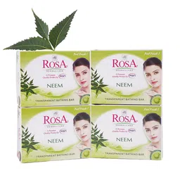 ROSA Herbalcare Set Of 4 Neem & Glycerin Gel Soap - 100g Each-93