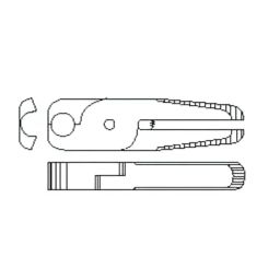 Vessel Nipping Blade Special Alloy Steel 129 mm Overall Length 395 g, N30AE-picture-3