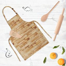 ArtzFolio Brown & Beige Printed Cotton Aprons-image-89