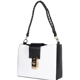 MINI WESST PU Structured Handheld Bag with Tasselled image 3