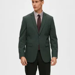 SELECTED HOMME Dark Green Slim Fit Blazer-image-29