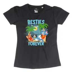 Tom & Jerry Black Girls Tom & Jerry Printed Regular Top-image-88