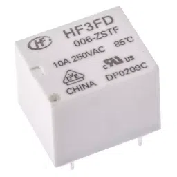 RS PRO PCB Mount Power Relay 6V dc Coil 10A Switching Current SPDT-picture-21