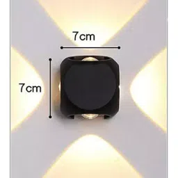 LumoGen 4 W IP65 Fancy LED Wall Lamp 4 Way for Wall Round, 4WL03 image 4