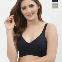 Floret Non-Wired Cotton Minimizer Bra-image-75