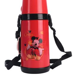 Disney Kids Red & Black Micky Mouse Printed Flask Water Bottle 500 Ml-picture-46