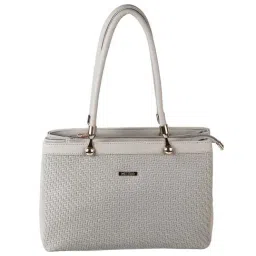 Metro Grey Textured Medium Shoulder Handbag-picture-34