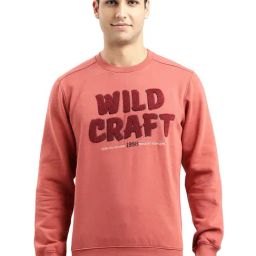 Wildcraft Rust Regular Fit Embroidered Sweatshirt-picture-24
