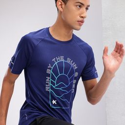 HRX by Hrithik Roshan Printed Raglan Sleeves Running T-shirt-image-14
