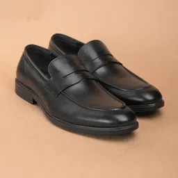 The Brown Hide Men Formal Leather Loafers-image-81
