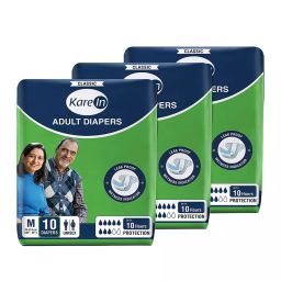 KareIn Classic Unisex Adult Medium Diaper Pants 30-45 inch, 93013 (Pack of 3)-image-4