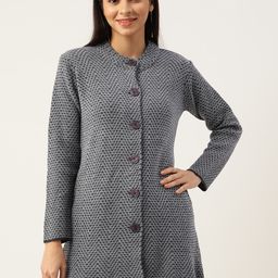 American Eye Chevron Acrylic Cardigan-image-4