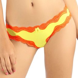 Candyskin Women Yellow Lace Thongs-picture-27
