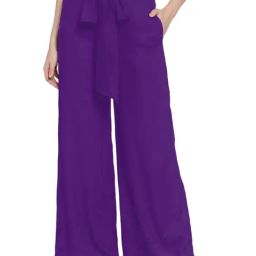 PATRORNA Purple Mid Rise Relaxed Fit Boyfriend Trousers-image-31