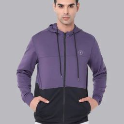 Van Heusen Purple Regular Fit Hooded Sweatshirt-picture-26