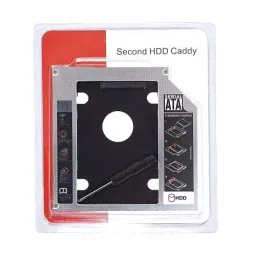 Optical Bay 2nd Hard Drive Caddy, 12.7 mm CD/DVD Drive Slot For SSD and HDD-13