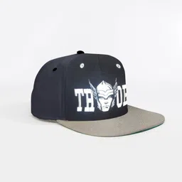 BONKIDS Boys Black & White Printed Baseball Cap-55