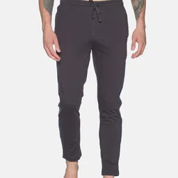 Dollar Men Grey Solid Cotton Track Pants-image-37