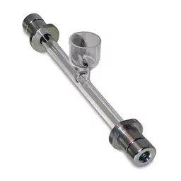 Biohall 400 mm Polarimeter Tube with Centre Cup, Screw Caps and Cover Glasses, BLS.PMT.06-47
