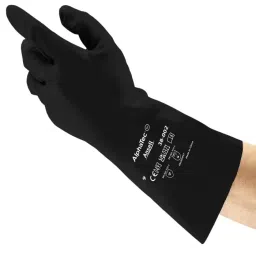 Ansell AlphaTec 38-002 Black Butyle Chemical Resistant Gloves Size 8 Polymer Coating, 38002PP080 (1 Pair)-picture-15