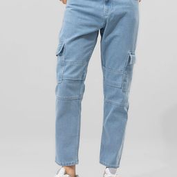 Snitch Men Blue Relaxed Fit Mildly Distressed Stretchable Jeans-image-60