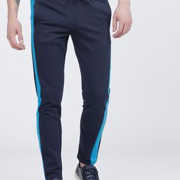 HIGHLANDER Men Navy Blue Solid Slim Fit Track Pants-image-69