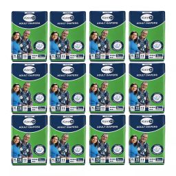 KareIn Classic Unisex XL Adult Diapers 50-65 inch, 93025 (Pack of 12)-image-30