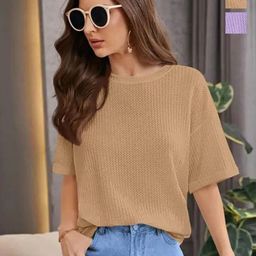 SRISARAS Women 2 V-Neck Pockets T-shirt-picture-25