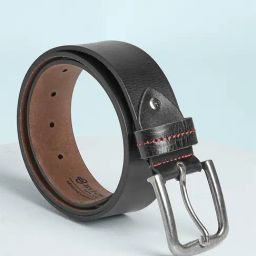 Byford by Pantaloons Black Leather Casual Belt for Men-picture-46