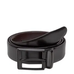 teakwood leathers Black & Brown Leather Reversible Belt for Men-picture-7