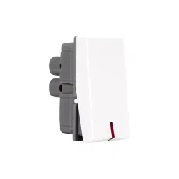 Legrand Switch with Indicator Lyncus White 10 Amp 1 Module 1 Way, 6773 07 (Pack of 20) image 3