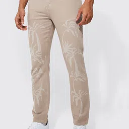 boohooMAN Slim Fit Printed  Jeans-image-90