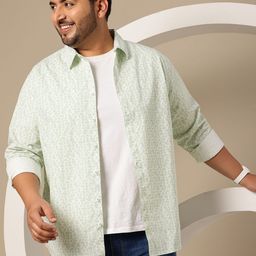 Sztori Plus Size Geometric Printed Casual Shirt-picture-13