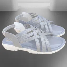 BAESD Girls Open Toe Flats image 3
