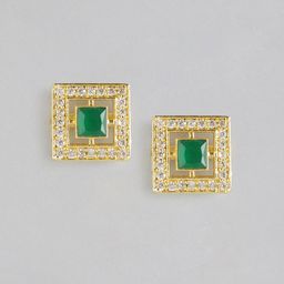 Anouk Gold Plated Contemporary Stud Earrings-image-81