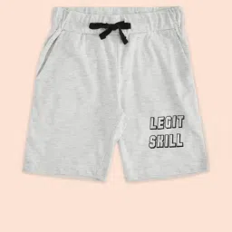 Pantaloons Junior Grey Cotton Printed Shorts-picture-21