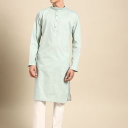 MANQ Men Regular Pure Cotton Kurta with Pyjamas-38